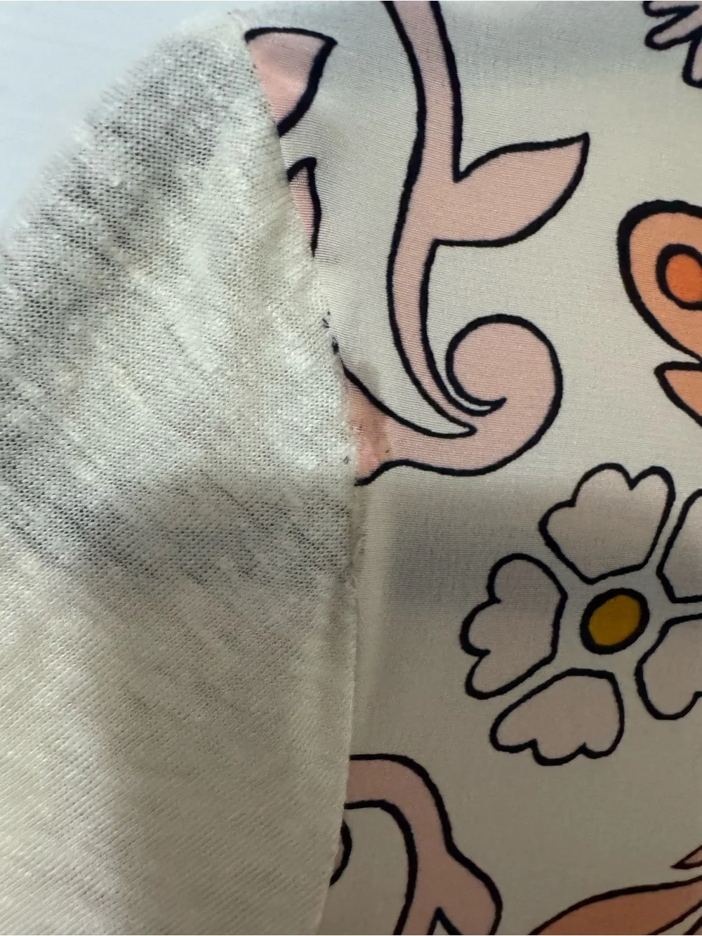 Tory Burch Silk Linen Floral T-Shirt